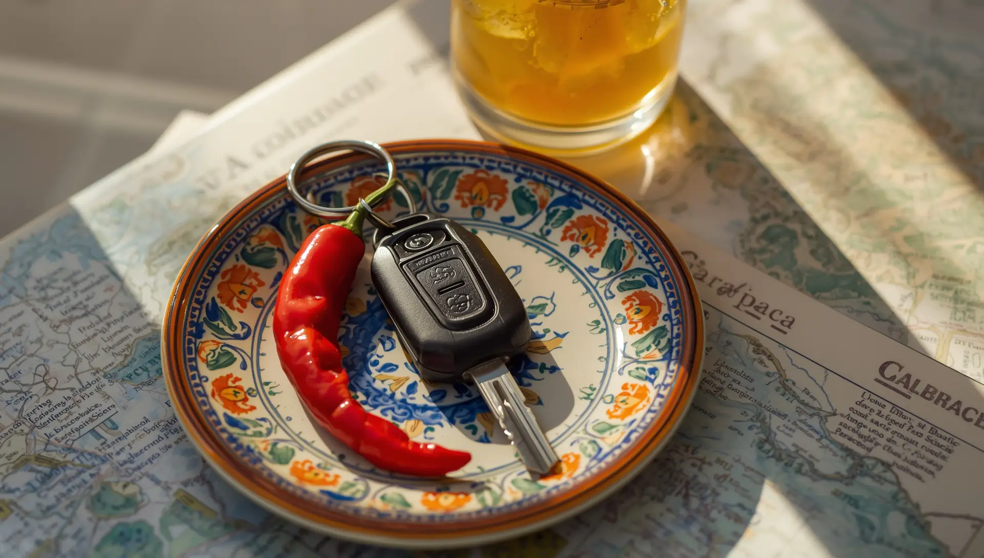 Promozioni noleggio auto con chiavi e mappa